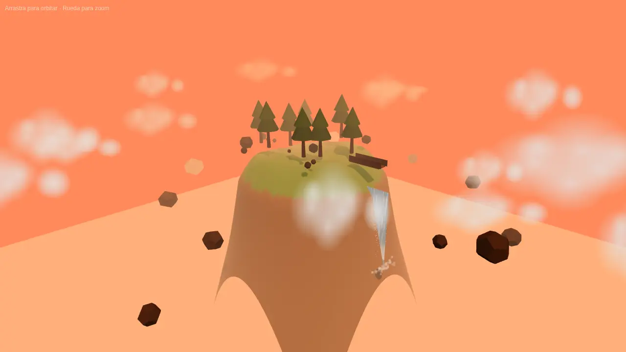 Floating island with waterfall — Beam 1.0 (free)