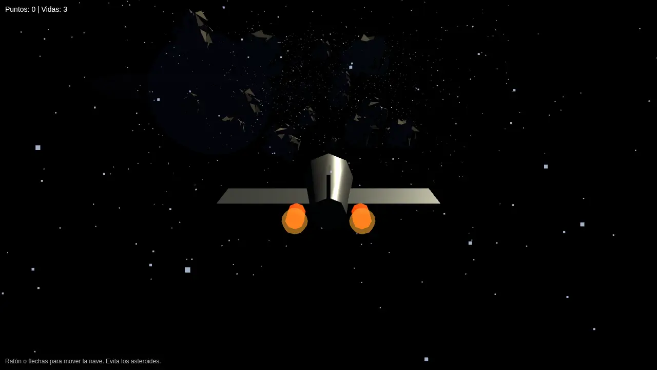 Spaceship among asteroids — Beam 1.0 (free)