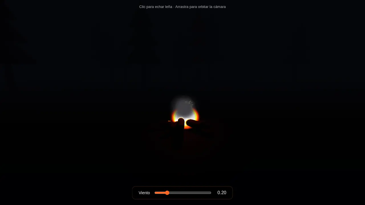 Campfire with fire and smoke — Beam 1.0 (free)