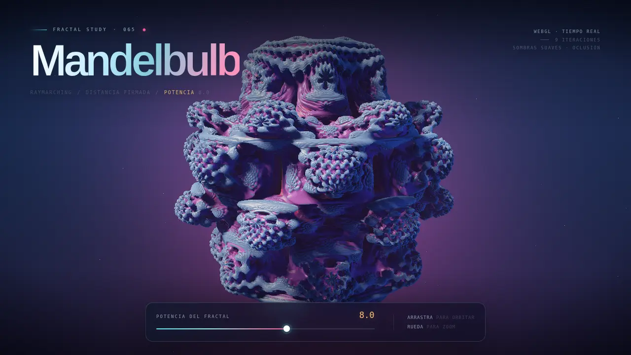 Raymarched Mandelbulb — DeepSeek V4.1 Flash