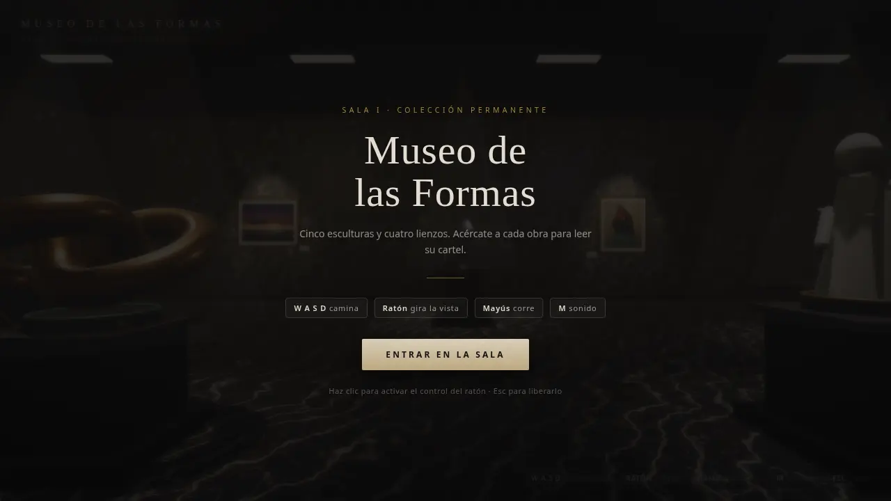 Virtual museum room — MiniMax M3.1 Flash (free)