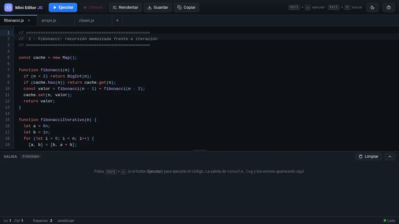 Code editor with execution — MiniMax M3.1 Flash (free)