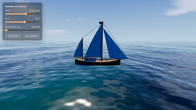 Ocean with a sailboat — Claude Opus 5.5