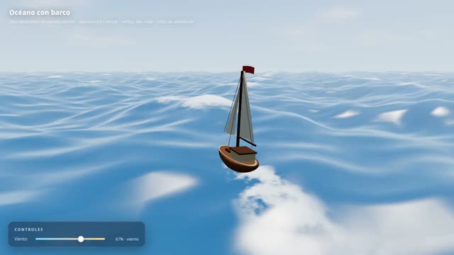 Ocean with a sailboat — MiMo V2.6 Pro